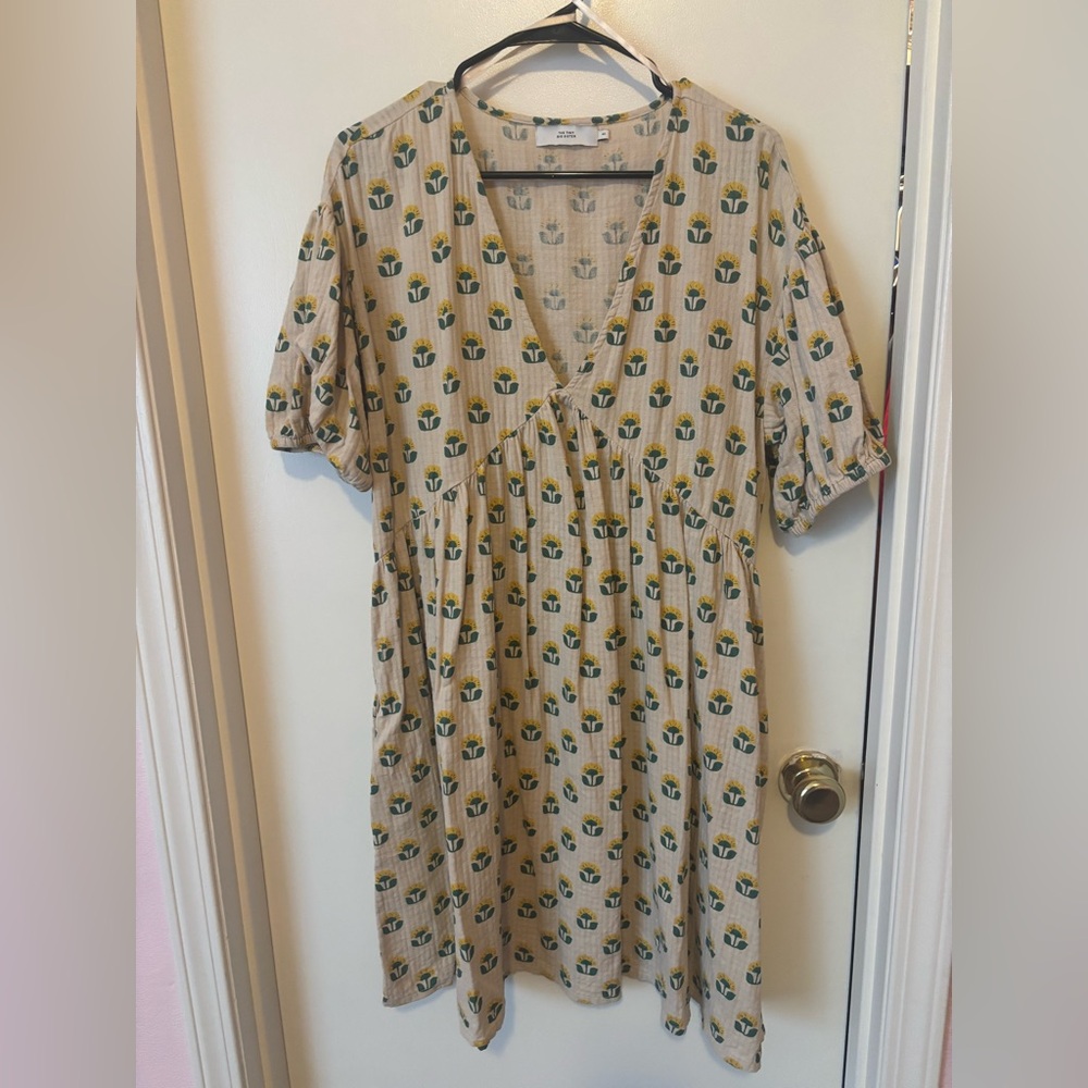 Tiny cottons dahlia v neck dress
